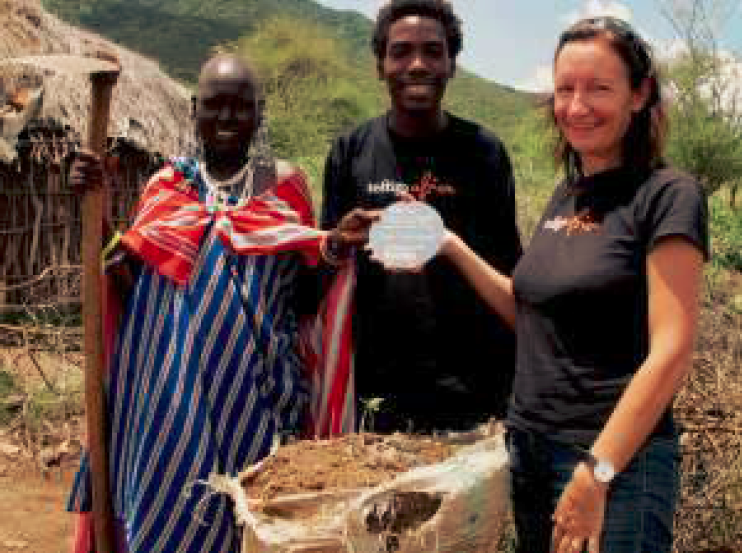 Picture of Nasha Kaleku Lemoti with Tracey and Emanuel